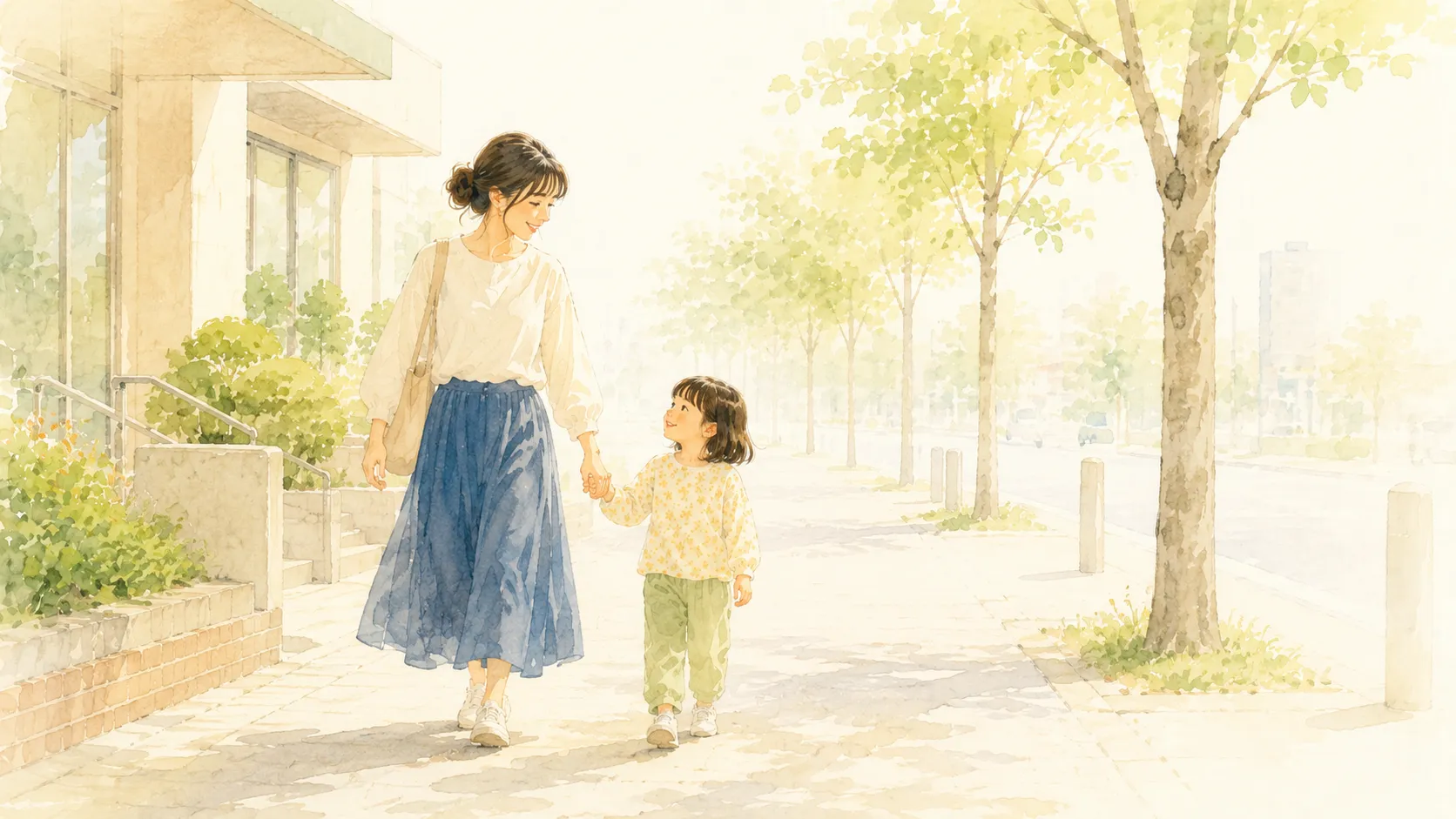 健診で子どもと向き合う優しい時間