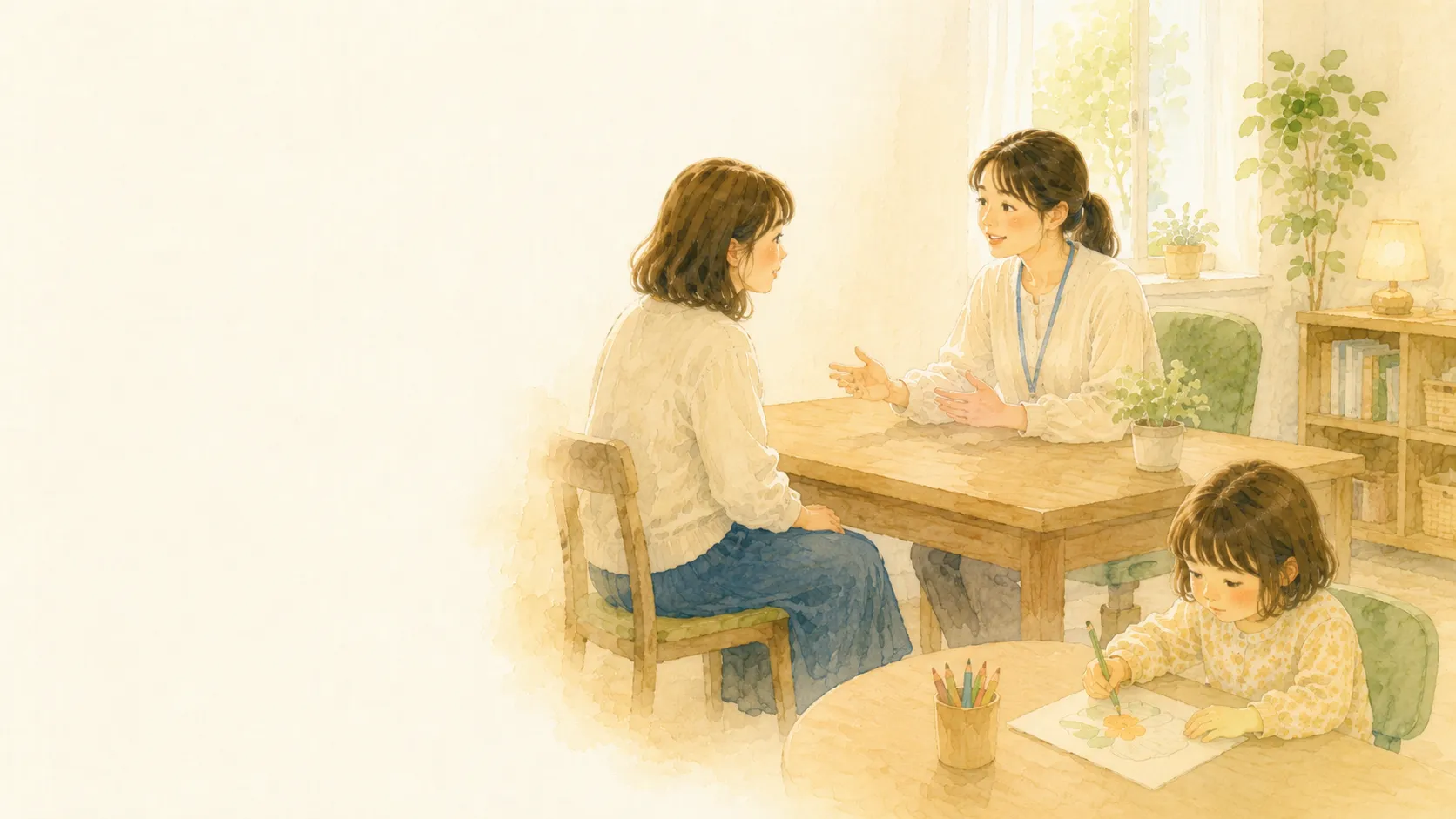 新しい校舎を見上げる子どもと見守る親