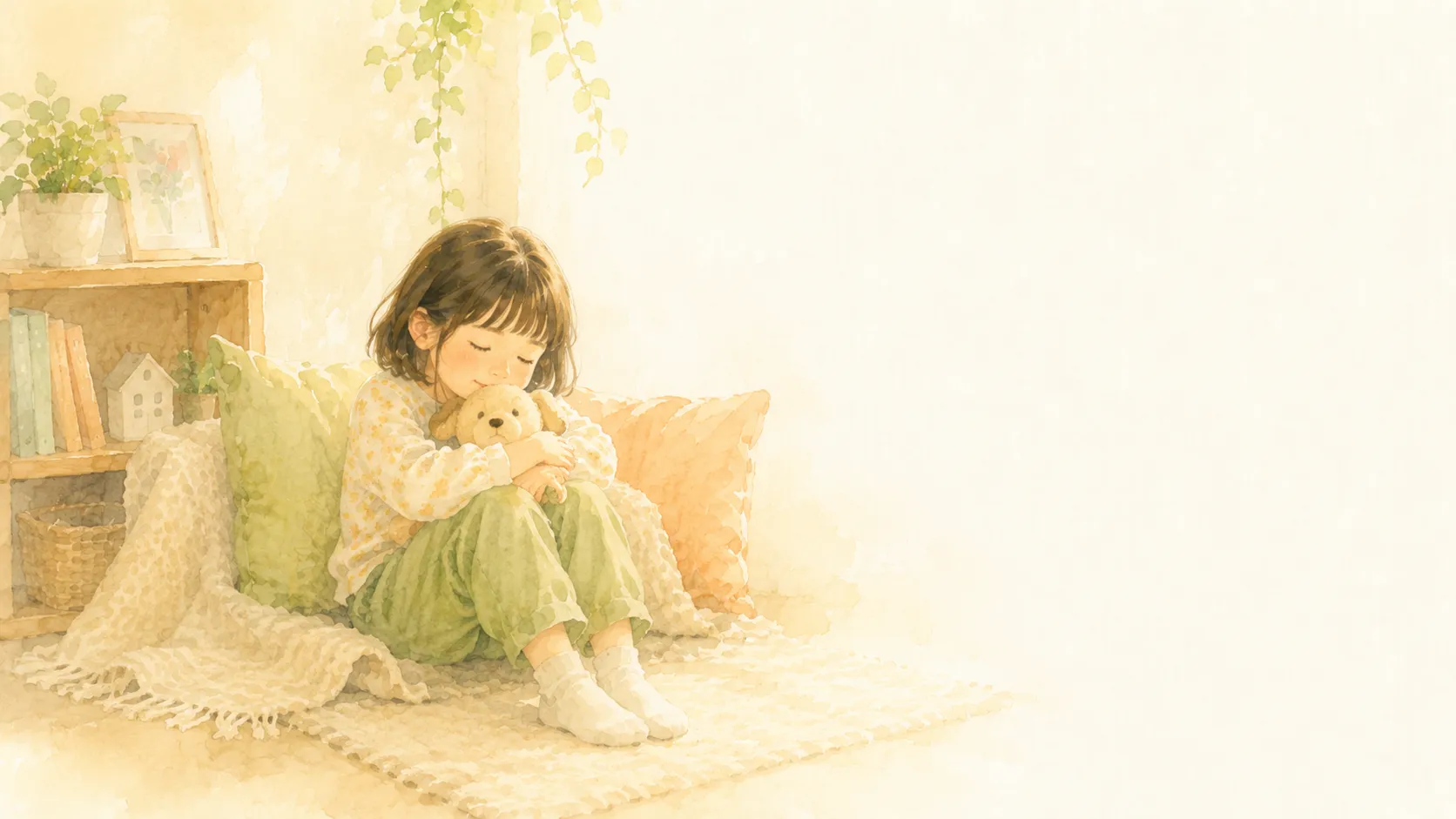 自分の世界に静かに集中する子ども