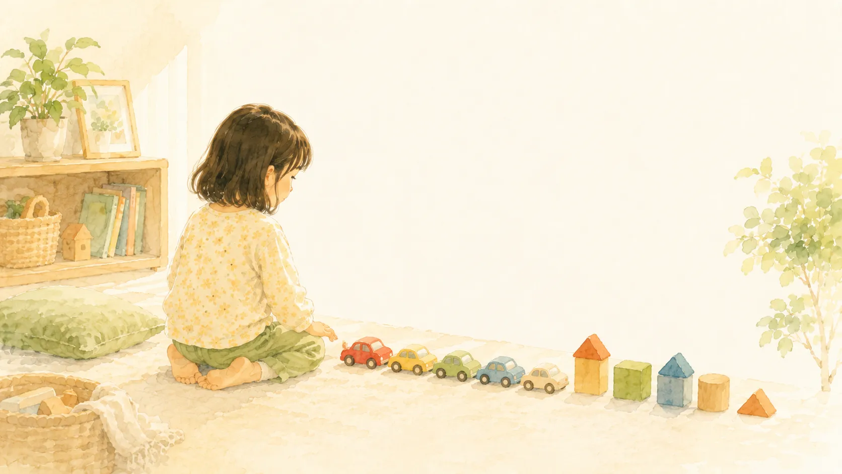 自分の世界に集中する子ども