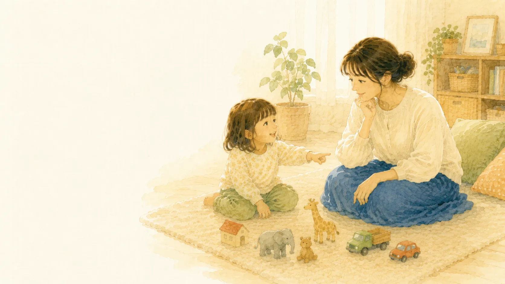 親子で絵本を読み合う時間